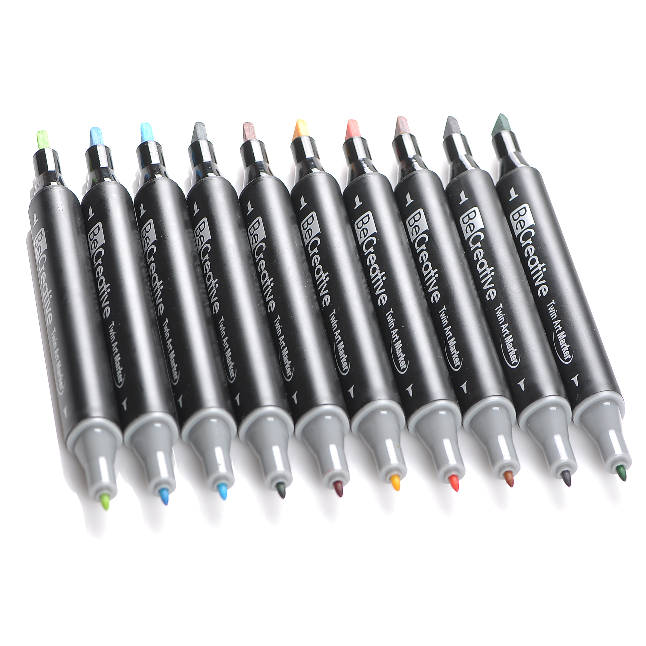 Alcohol Based Double Ended Art Marker with Bullet and Chisel tip