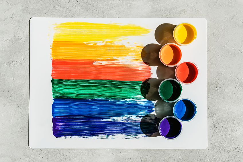 What are 2 3 differences between watercolor and the acrylic paint