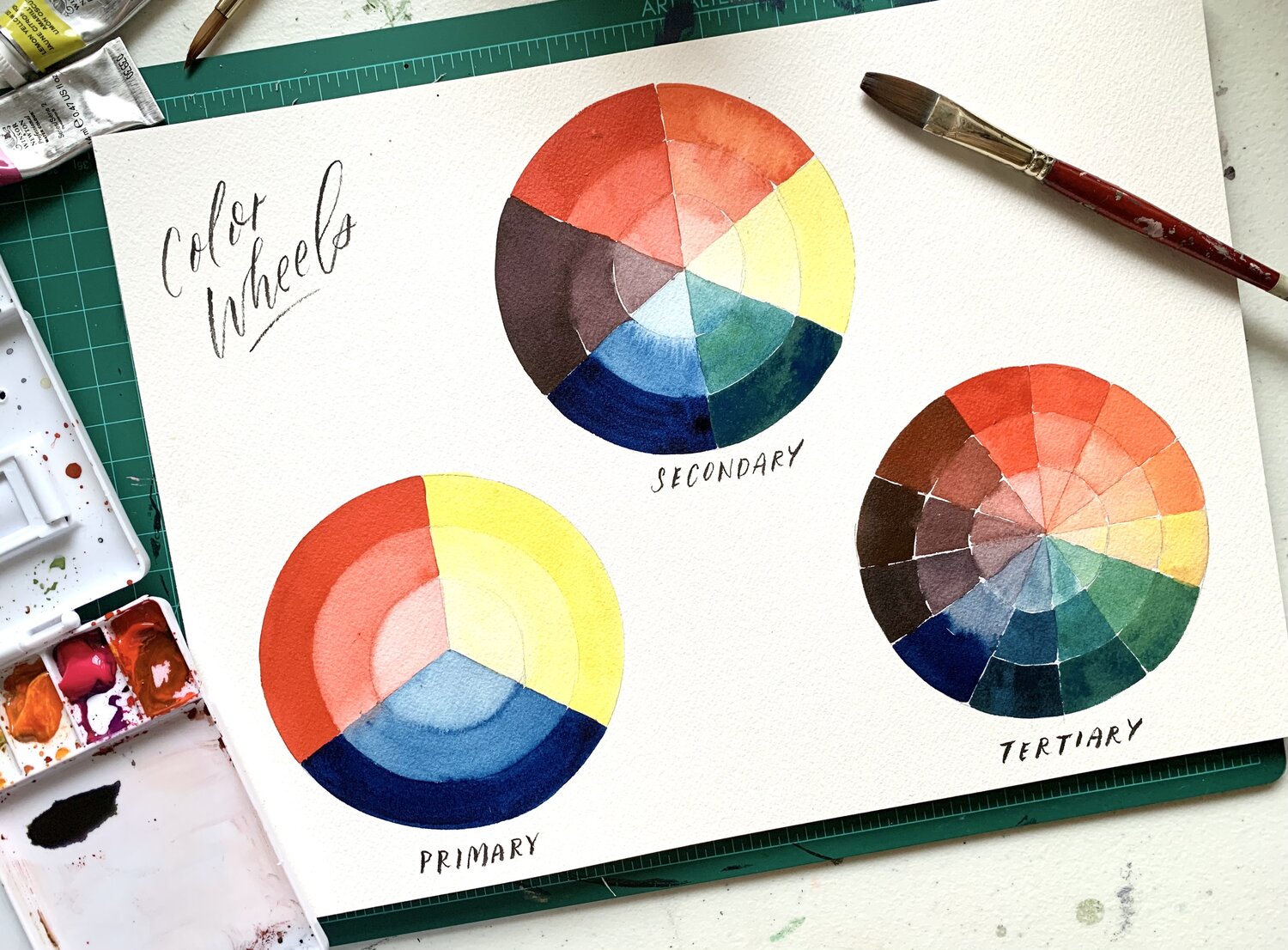 How to Create a Full Palette Using Just 3 Paint Colors