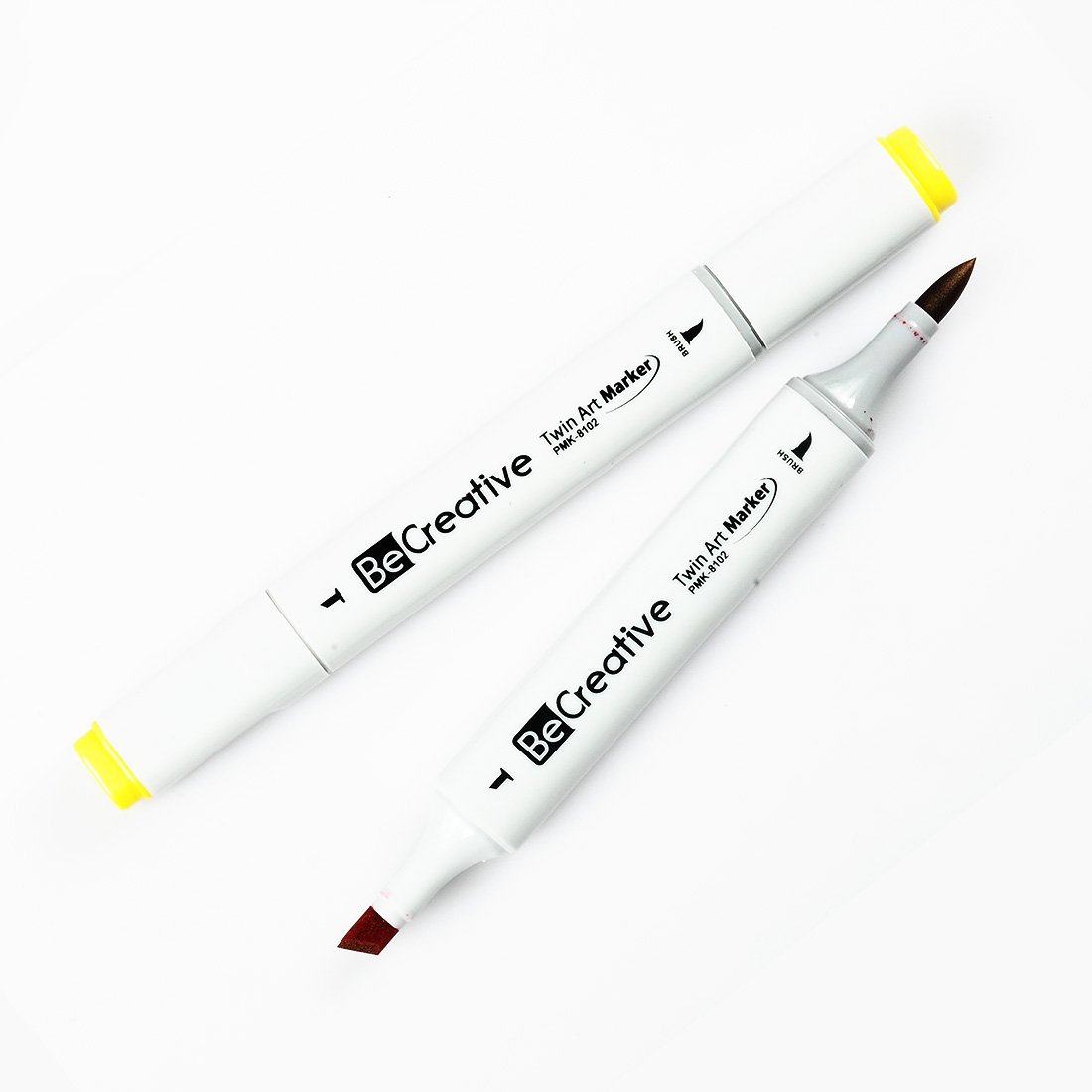 Dual Tip Brush MarkerAlcohol Based AMK8102FKL Becreative