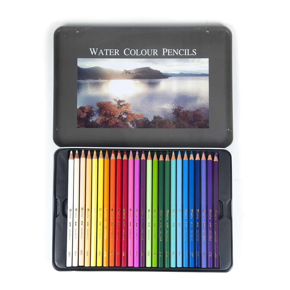 Artist Watercolor Pencil Set48 colors with tin Becreative