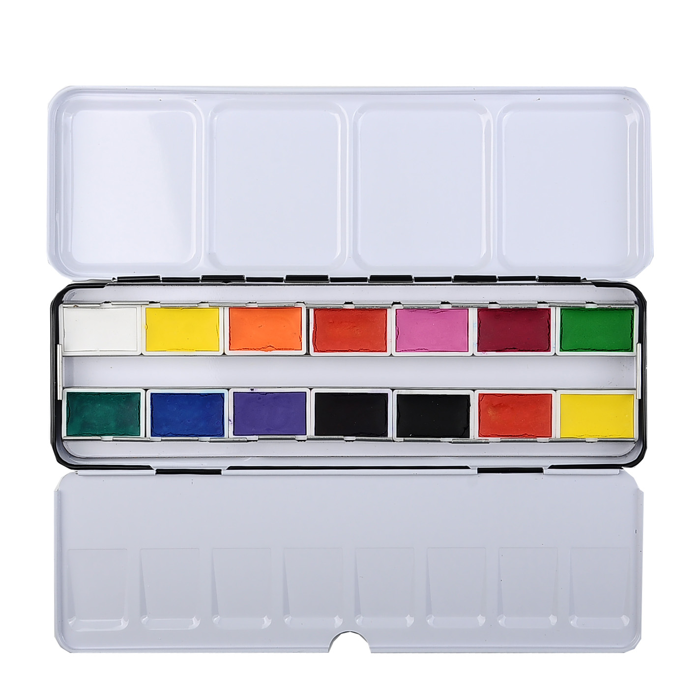 OEM/ODM O Watercolor Full Pan Set14 colors with travel tin Supplier