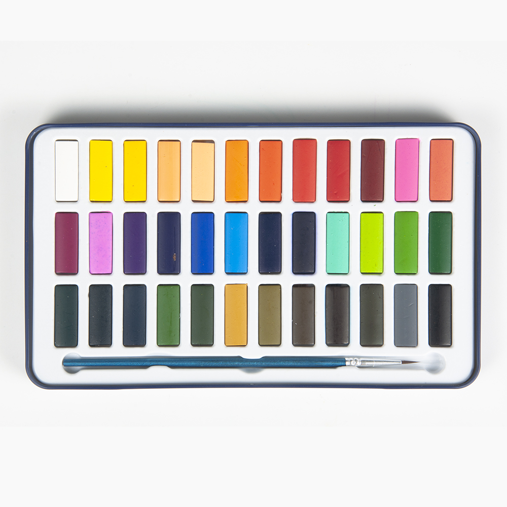 Watercolor Paints & Brush - 36 Piece Set, Hobby Lobby