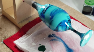 How to seal alcohol ink on glass
