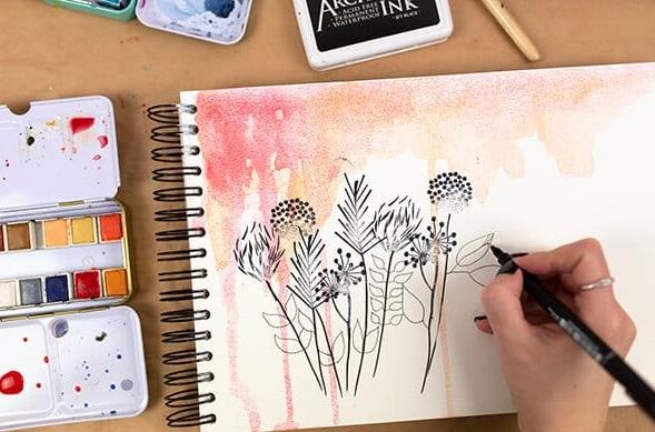 What can you do with watercolor ink