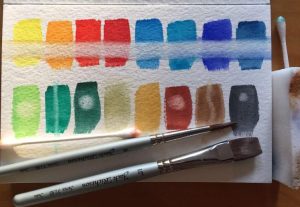 How do you fix mistakes made with watercolor ink
