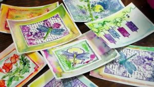 Can watercolor ink be used for stamping