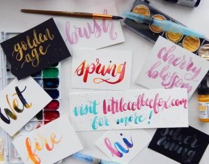 Can watercolor ink be used for calligraphy