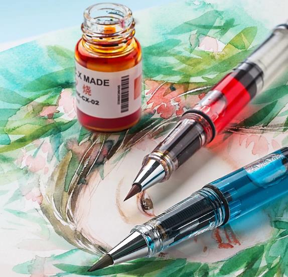 Can watercolor ink be used for calligraphy